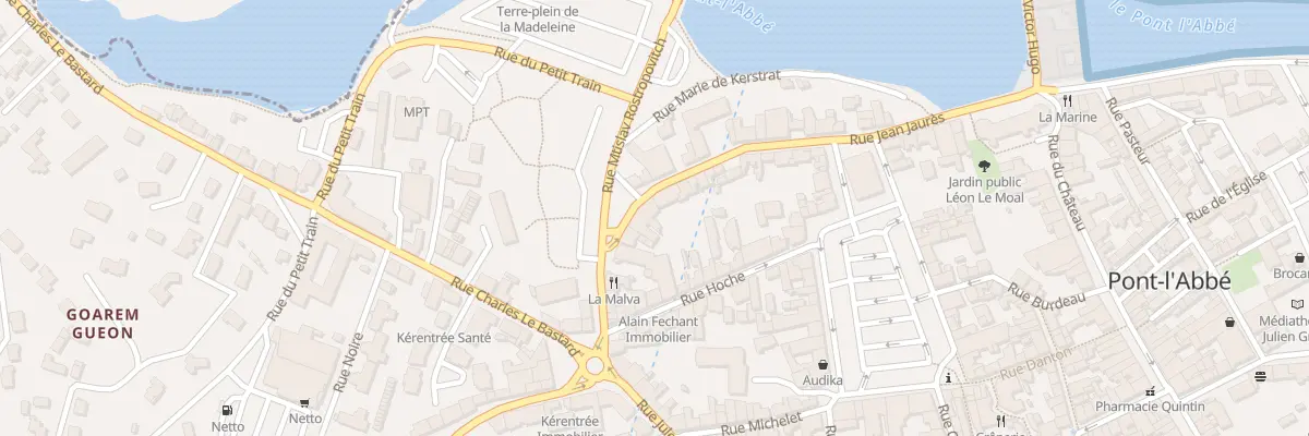 Plan du 35 Rue Jean Jaurès à Pont-l’Abbé