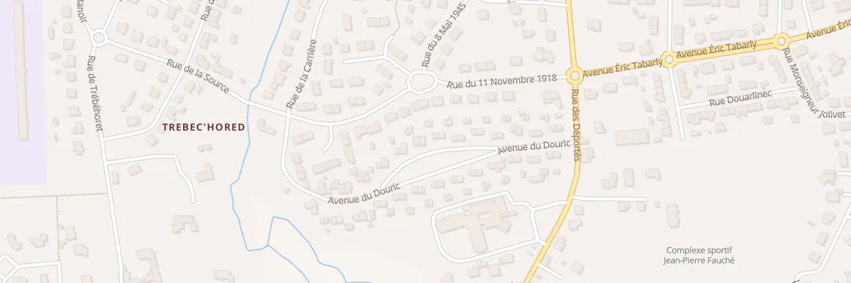 Plan du 30 Av du Douric à Pont-l’Abbé
