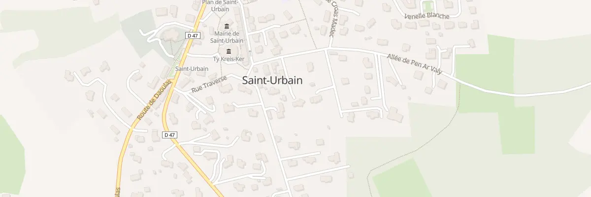 Plan du 6 All de Pen ar Valy à Saint-Urbain