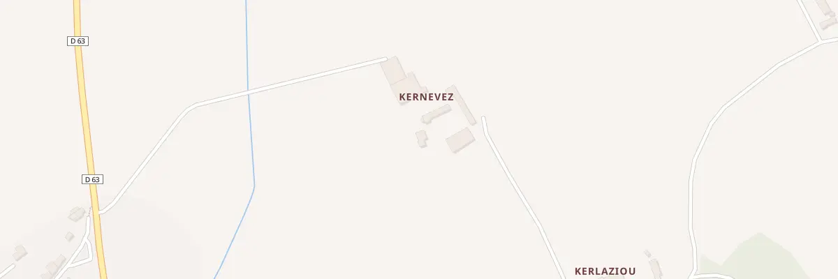 Plan du 92 Kernevez à Ploéven