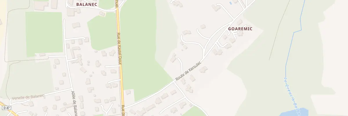 Plan du 215 Rte de Kersulec à Saint-Urbain