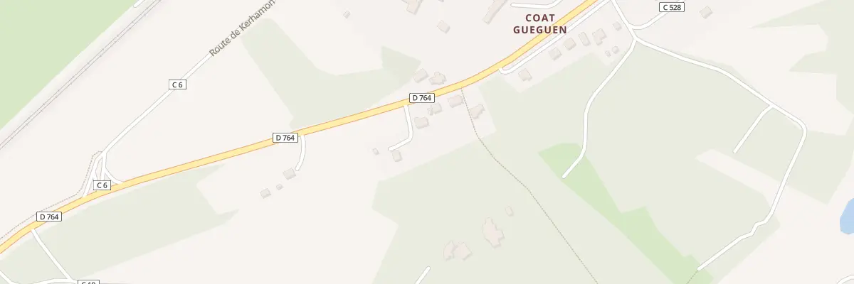 Plan du 6 Coat Gueguen à Pencran
