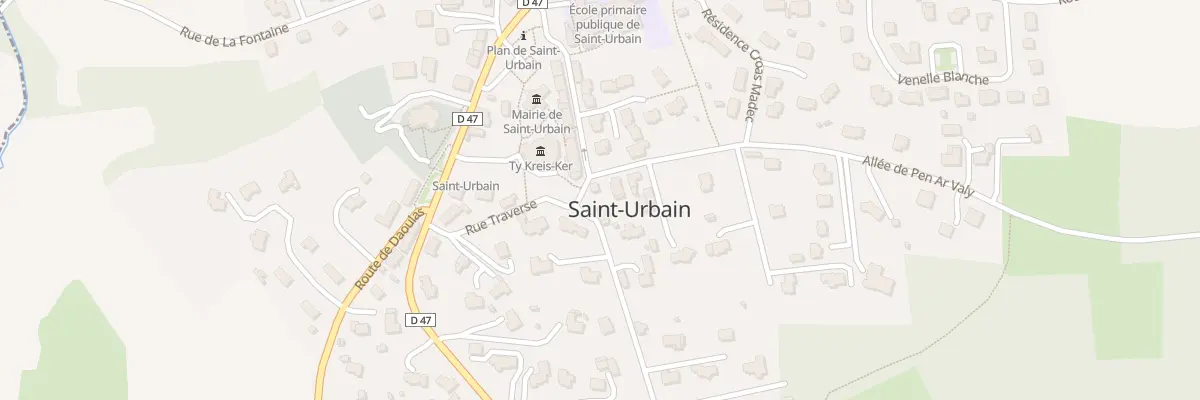 Plan du 5 Rue de Pen an Dorguen à Saint-Urbain