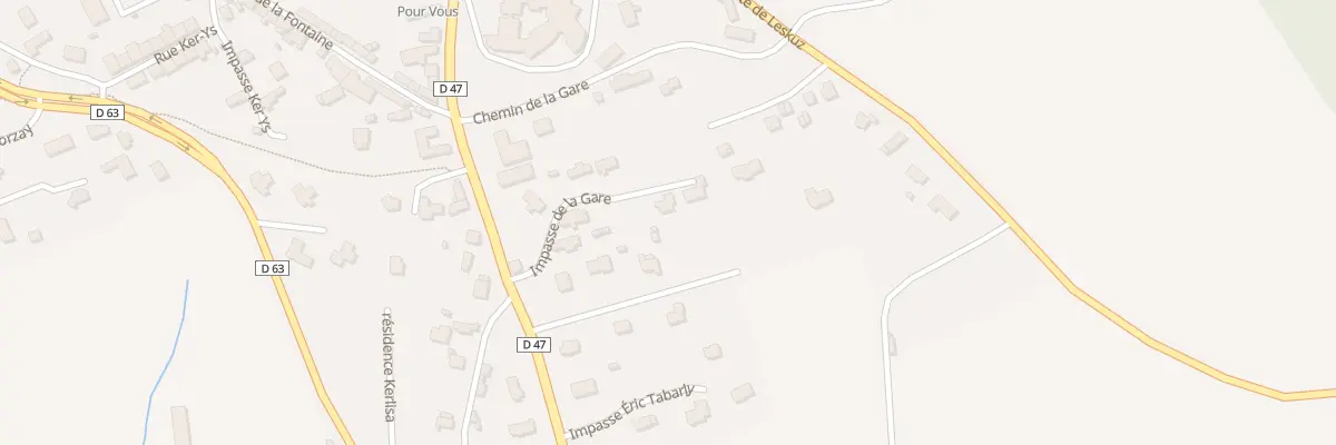 Plan du 8 Imp de la Gare à Plomodiern