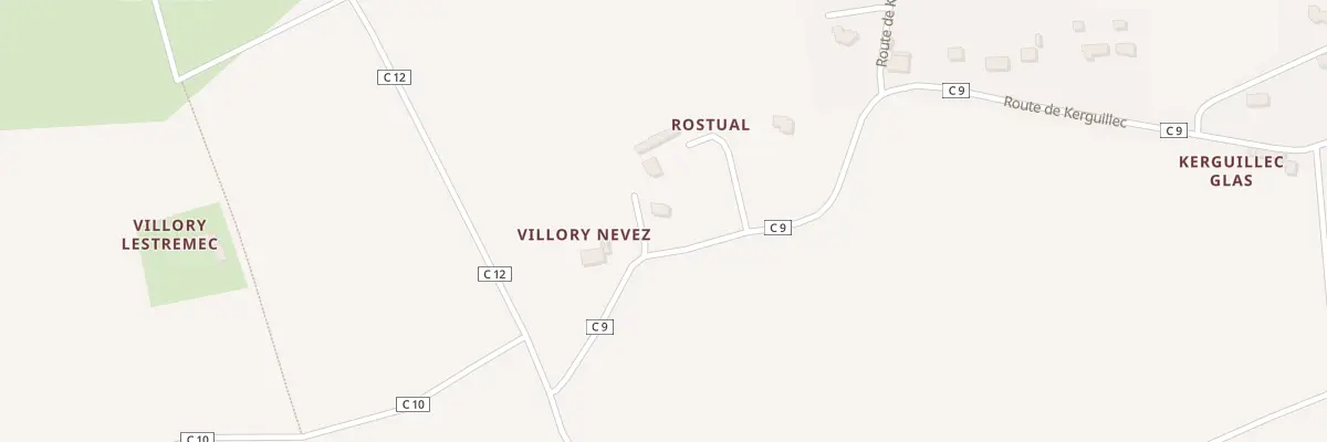 Plan du 5380F Rostual à Tréméoc