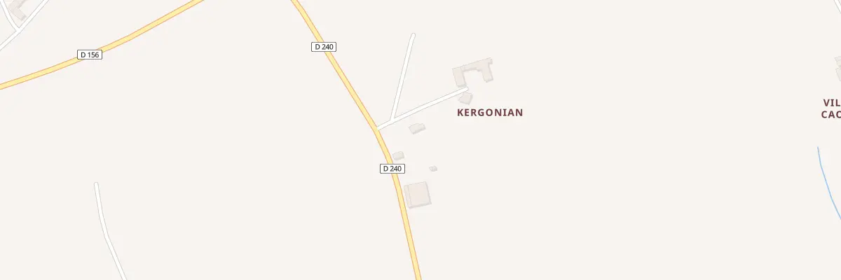 Plan du 1191A Kergonian à Plonéour-Lanvern
