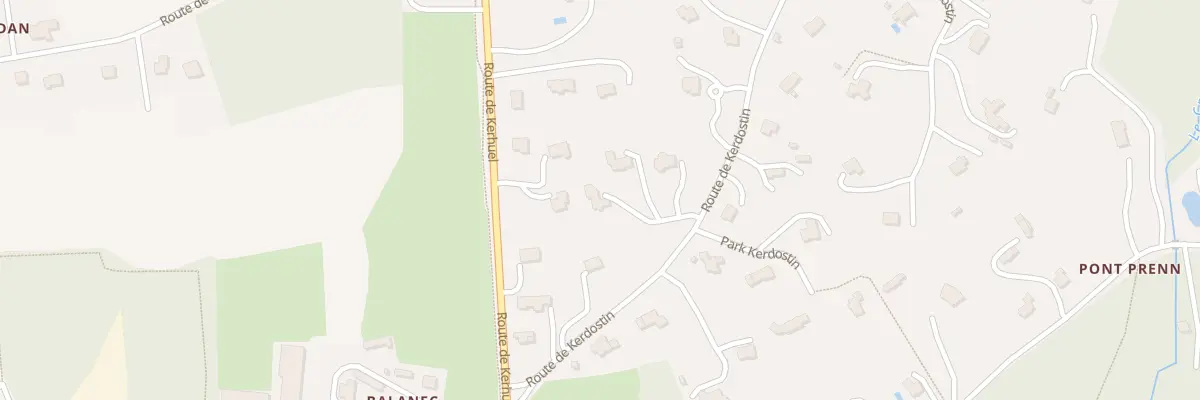 Plan du 225 Rte de Kerdostin à Saint-Urbain