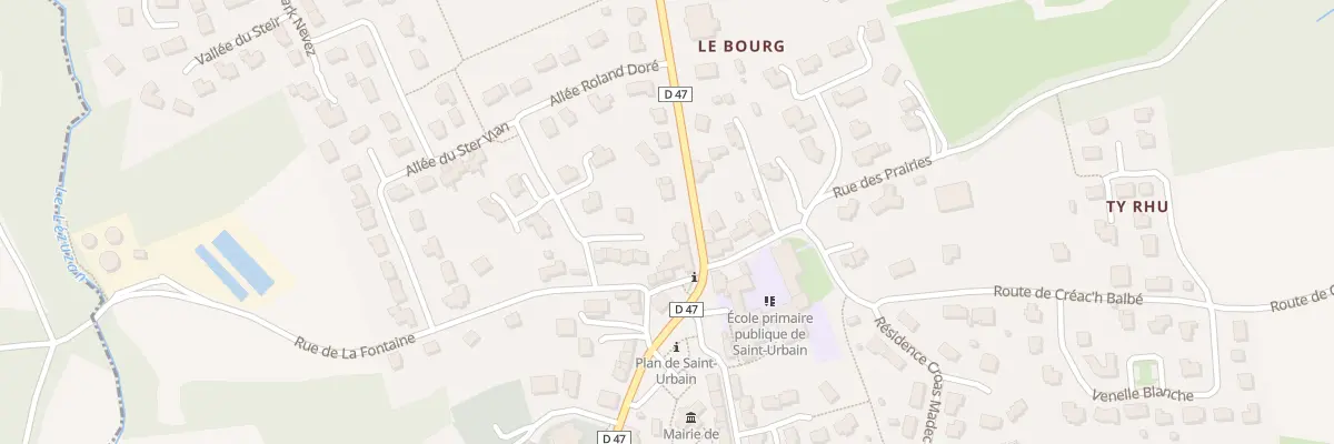 Plan du 30 Rte de Landerneau à Saint-Urbain