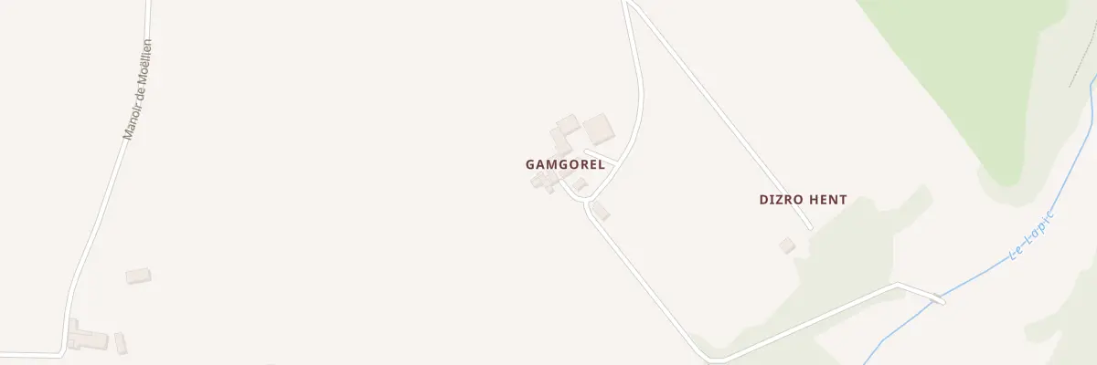 Plan du 8 Gamgorel à Plonévez-Porzay