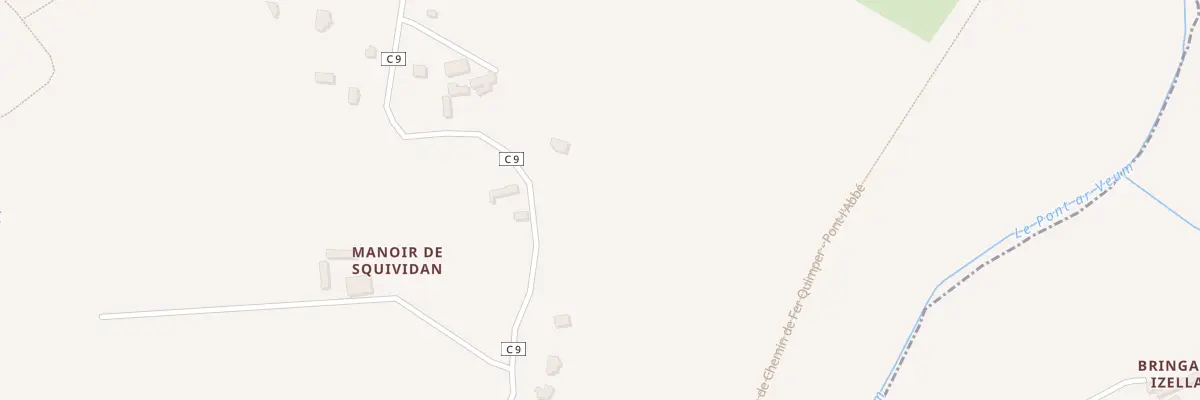 Plan du 13 Ham de Squividan à Tréméoc