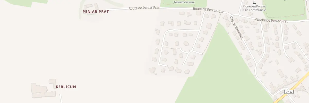 Plan du 8 Res de Pen Ar Prat à Plonévez-Porzay