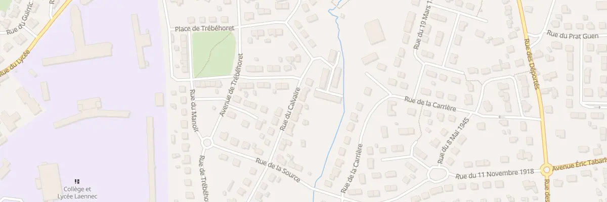 Plan du 21 Rue du Calvaire à Pont-l’Abbé