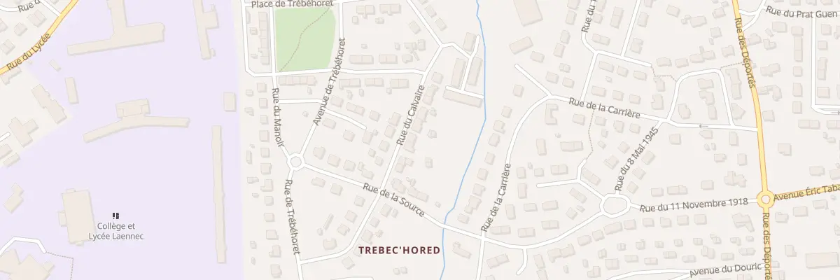 Plan du 27 Rue du Calvaire à Pont-l’Abbé