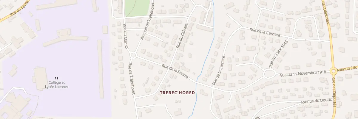 Plan du 33 Rue du Calvaire à Pont-l’Abbé