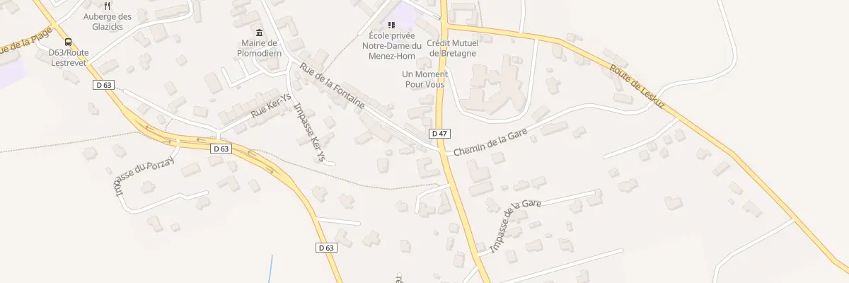 Plan du 25 Rue de la Fontaine à Plomodiern