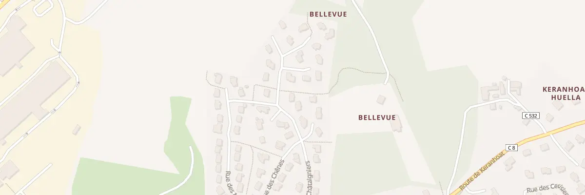 Plan du 24 Rue des Châtaigniers à Pencran