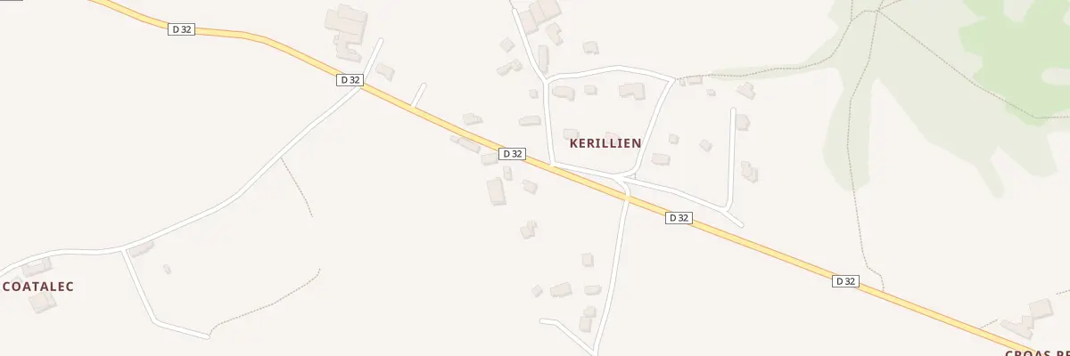 Plan du 99 Rte de Kerillien à Plounéventer