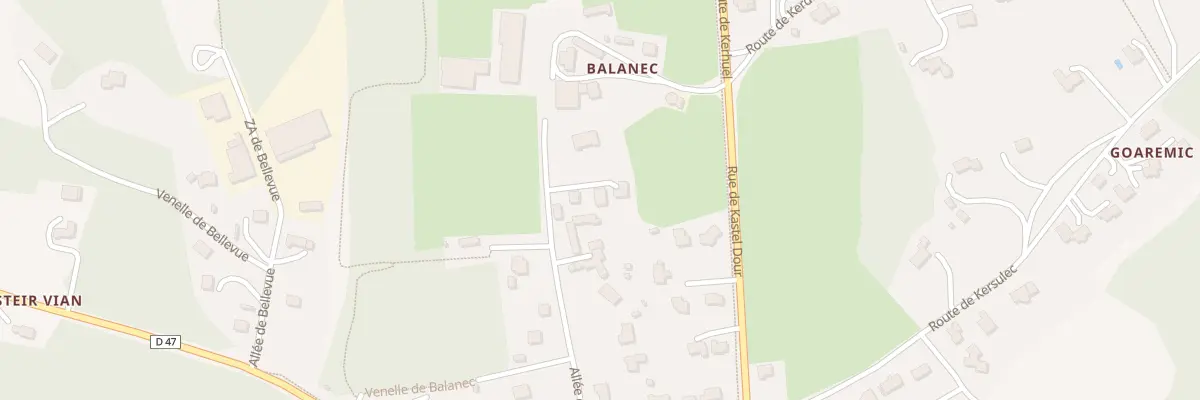 Plan du 1B All de Balanec à Saint-Urbain