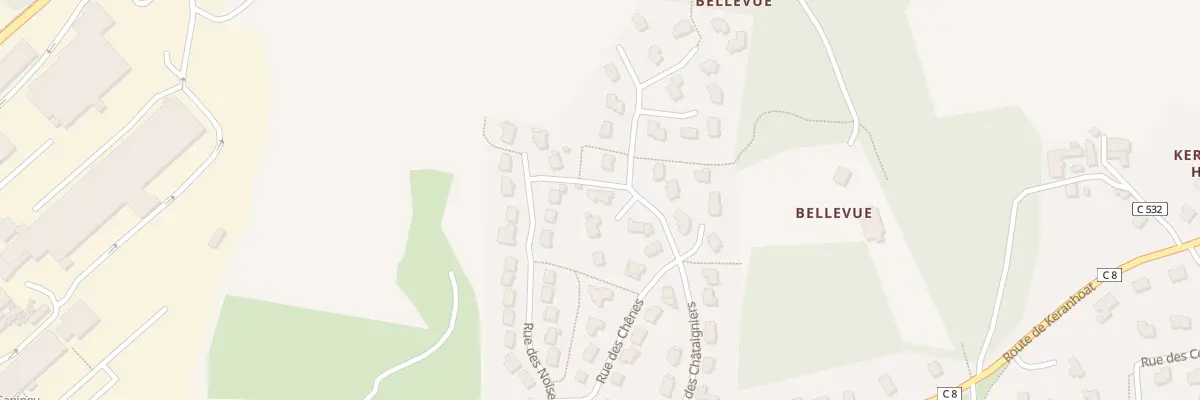 Plan du 13 Rue des Châtaigniers à Pencran
