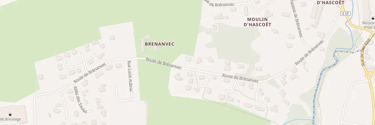 Plan du 21 Rte de Brenanvec à Plonéour-Lanvern