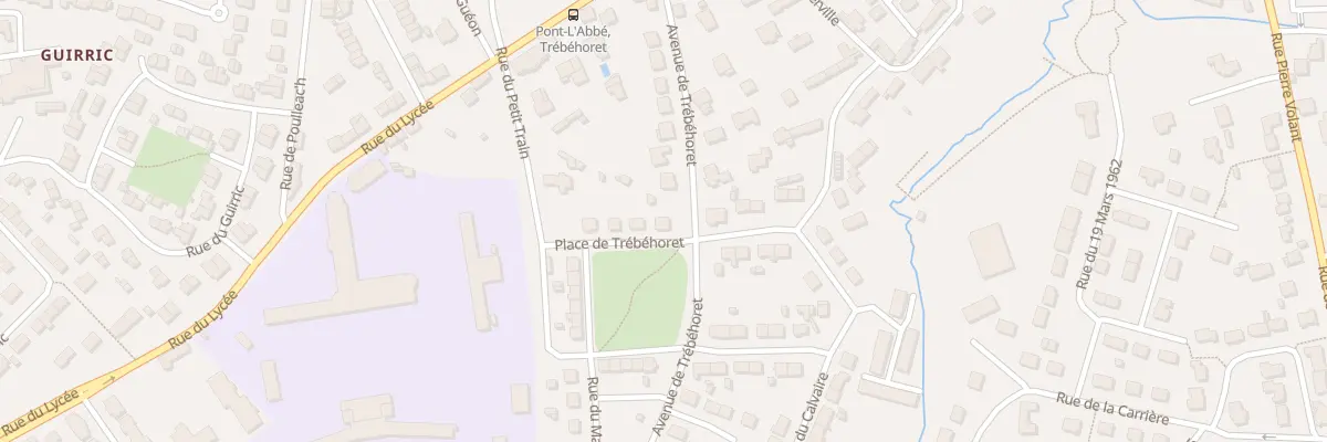 Plan du 2 Pl de Trébéhoret à Pont-l’Abbé