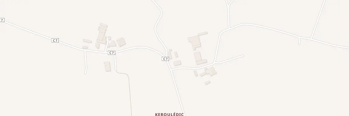 Plan du 634 Rte de Keroulédic à Plounéventer