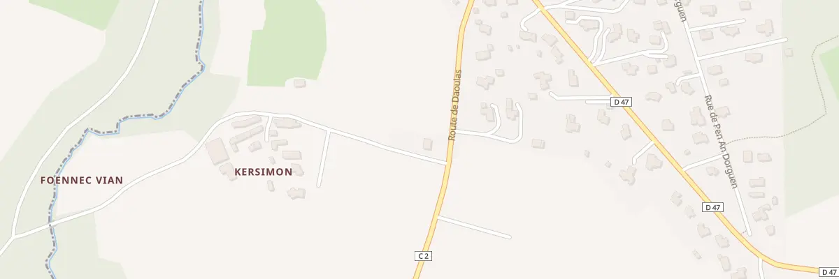 Plan du 280 Rte de Daoulas à Saint-Urbain