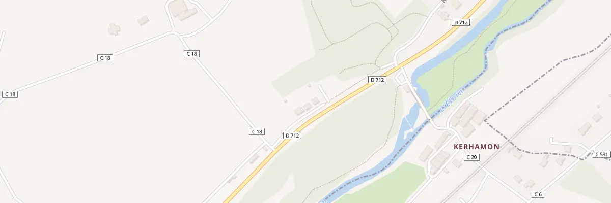 Plan du 2 Kerhamon à Plouédern