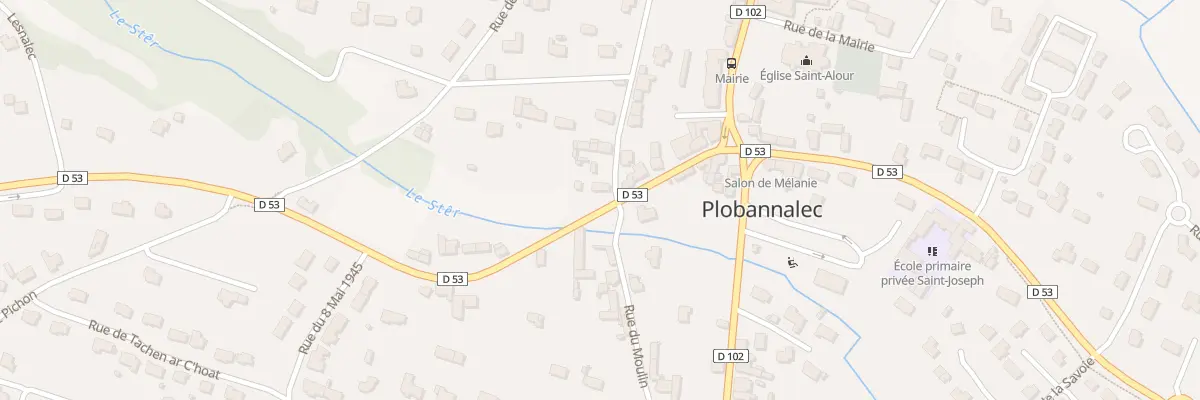 Plan du 1 Rue de la Gare à Plobannalec-Lesconil