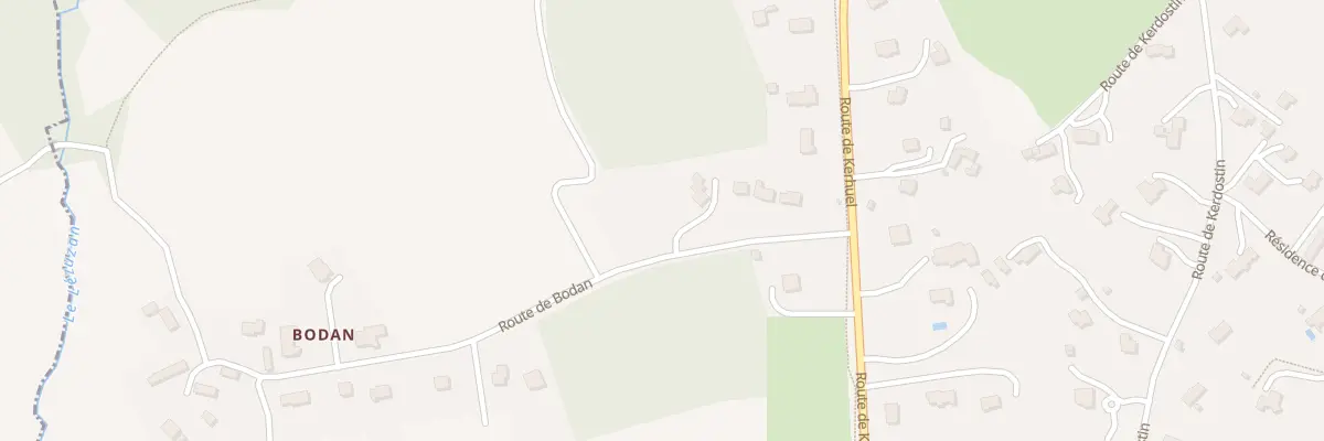Plan du 100 Rte de Bodan à Saint-Urbain