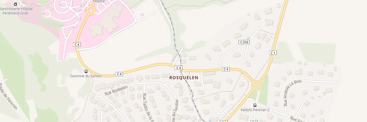 Plan du 4 Rosquelen à Pencran