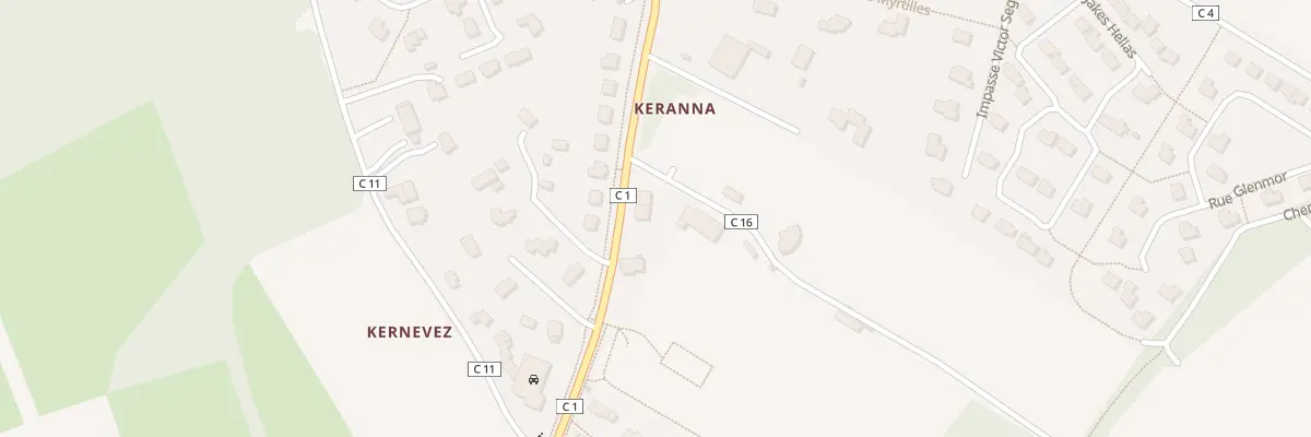 Plan du 6 Keranna à Pencran