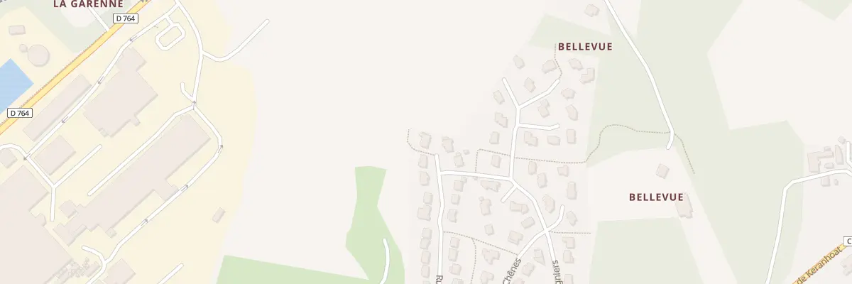 Plan du 22 Rue des Noisetiers à Pencran