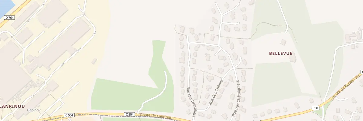 Plan du 17 Rue des Noisetiers à Pencran