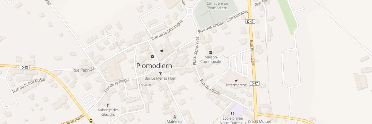 Plan du 13 Pl Saint Yves à Plomodiern