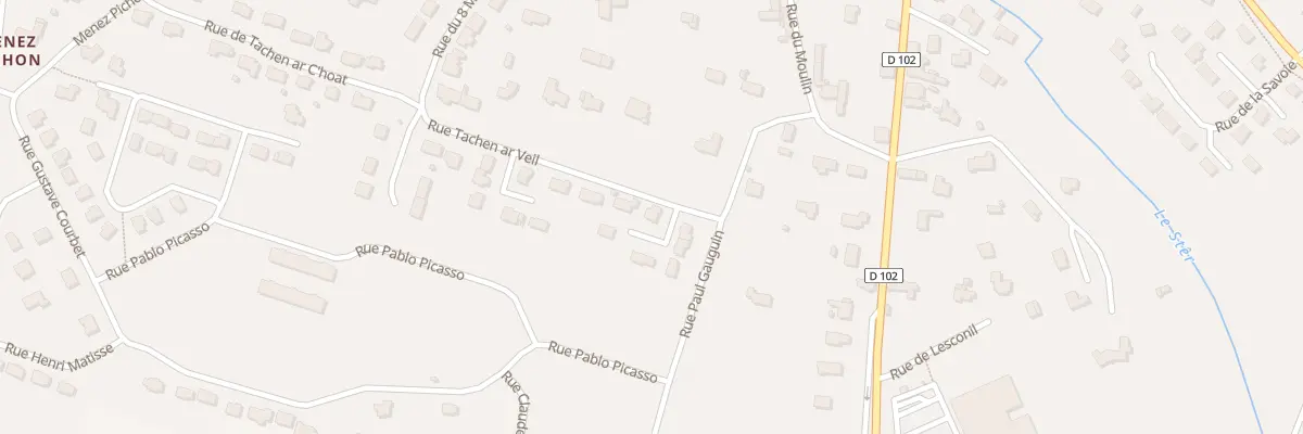 Plan du 15 Rue Tachen Ar Veil à Plobannalec-Lesconil