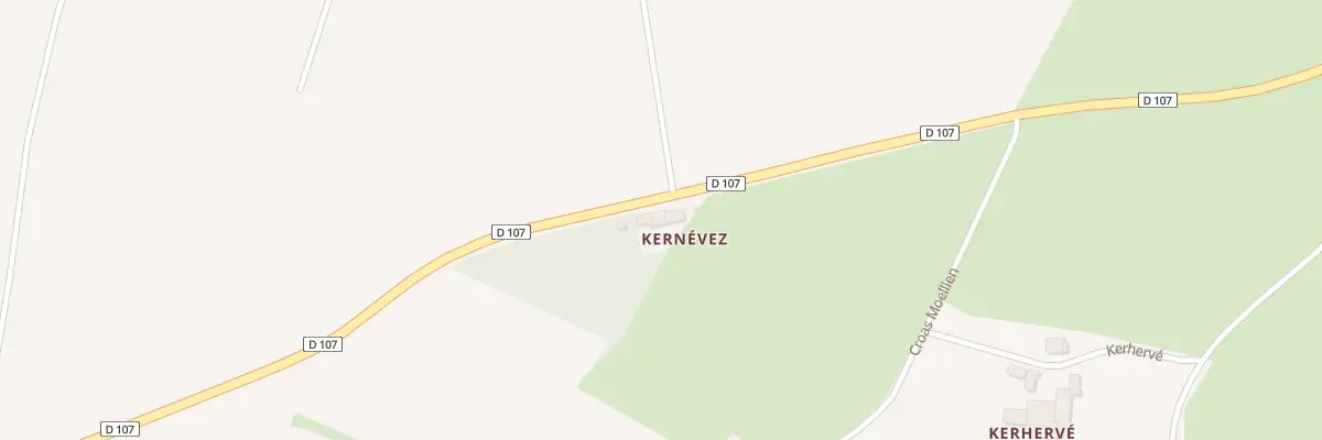 Plan du 3 Kernevez à Plonévez-Porzay