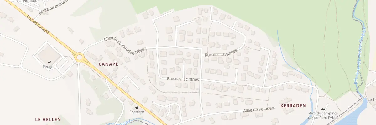 Plan du 4 Rue des Jacinthes à Plonéour-Lanvern