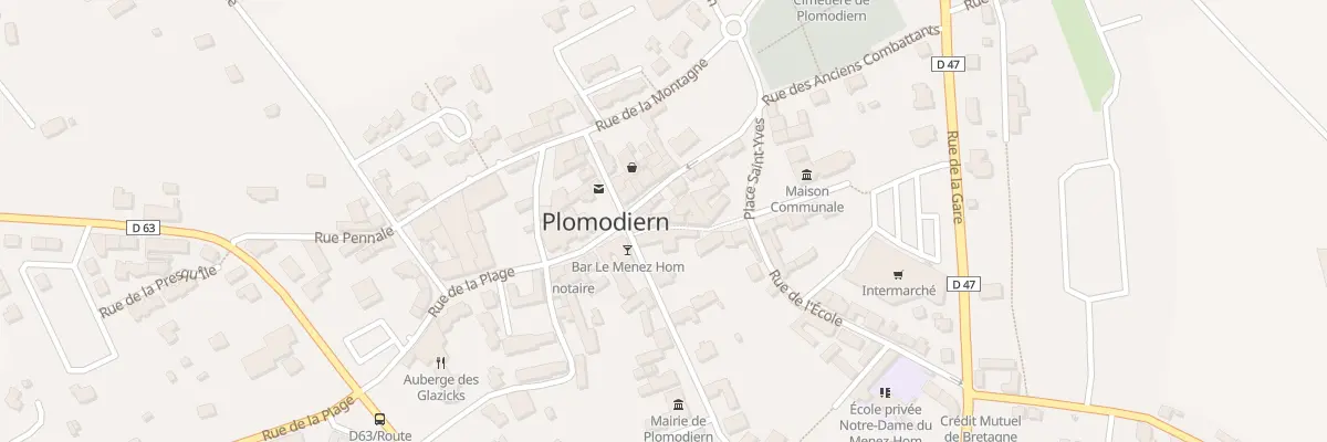 Plan du 1 Rue Traverse à Plomodiern