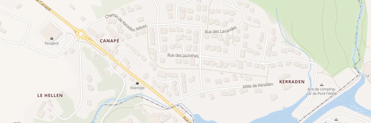 Plan du 3 Rue des Jacinthes à Plonéour-Lanvern