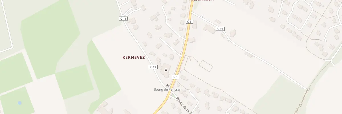 Plan du 1 Imp des Genêts à Pencran