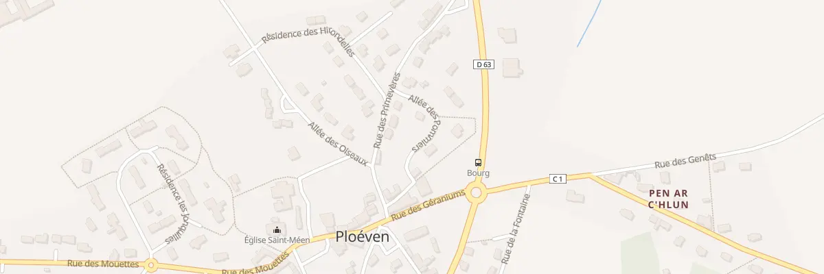 Plan du 3 All des Pommiers à Ploéven