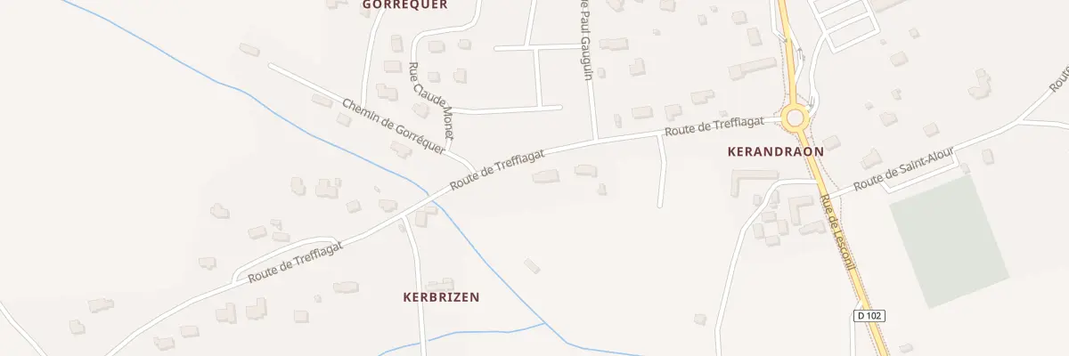 Plan du 9 Rte de Treffiagat à Plobannalec-Lesconil