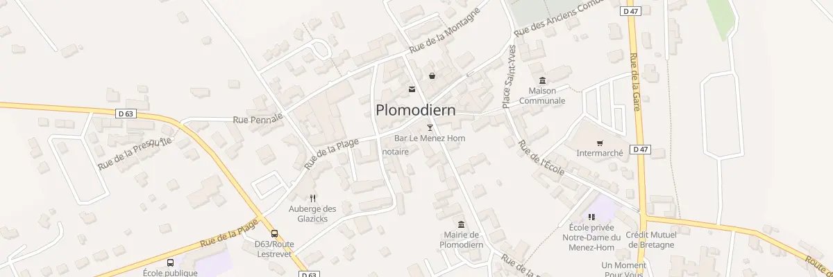 Plan du 9 Pl de l’Eglise à Plomodiern