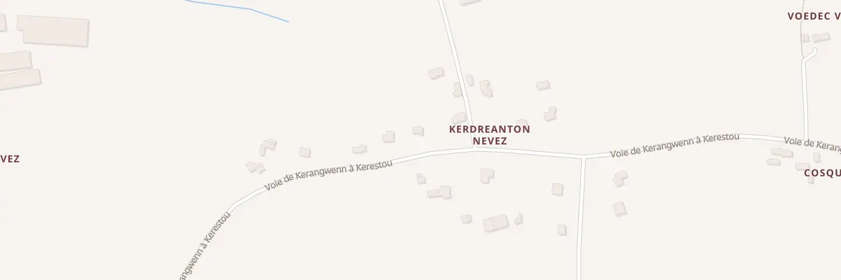Plan du 5323 Kerdreanton Nevez à Plogastel-Saint-Germain