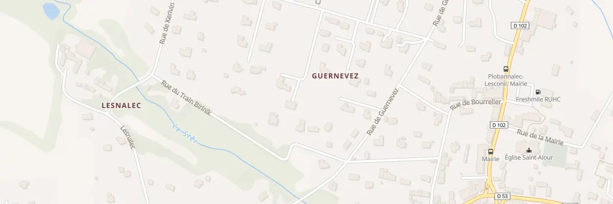 Plan du 9D Rue de Guernévez à Plobannalec-Lesconil