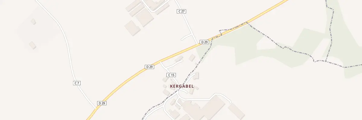 Plan du 3 Kergabel à Trémaouézan