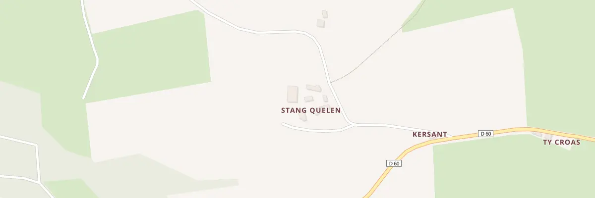 Plan du 55 Stang Quelen à Trégarvan