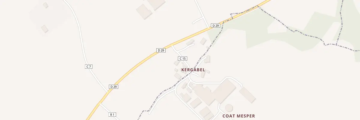 Plan du 2 Kergabel à Trémaouézan