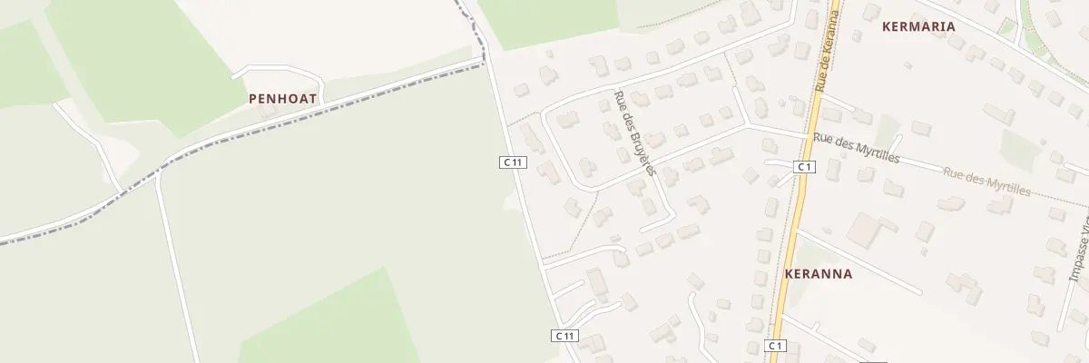 Plan du 34 Rue des Bruyères à Pencran